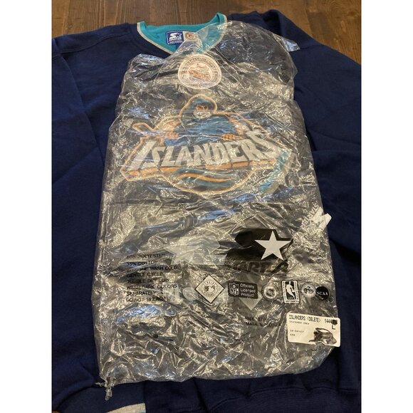 Vtg 90s Starter NHL NY Islanders Fisherman Crewneck Logo Sweatshirt Sz L NOS NWT - Picture 5 of 8